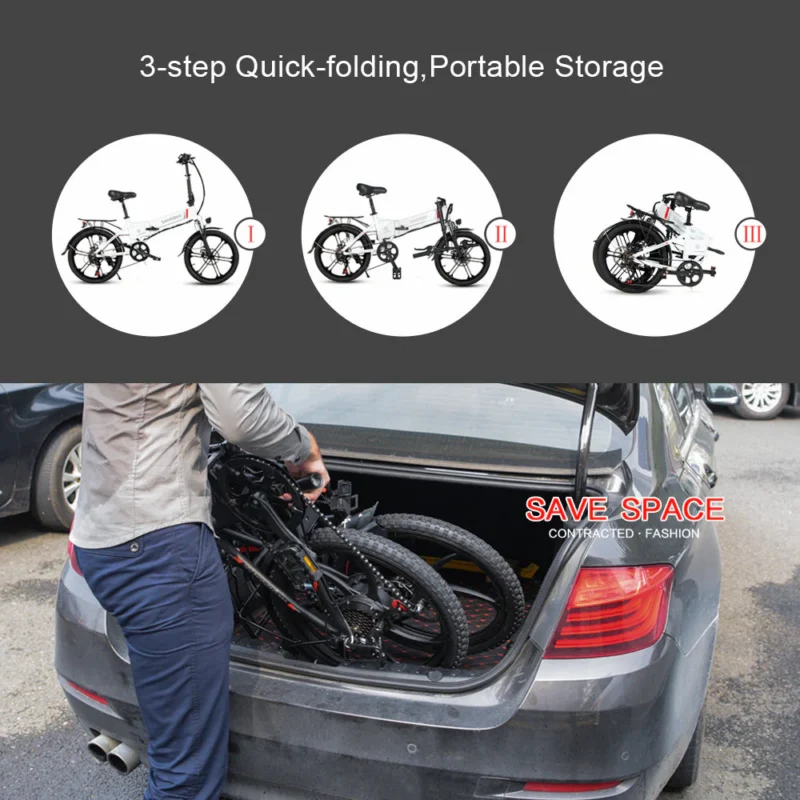 SAMEBIKE 20LVXD30-II - Vélo électrique Pliant – Image 8