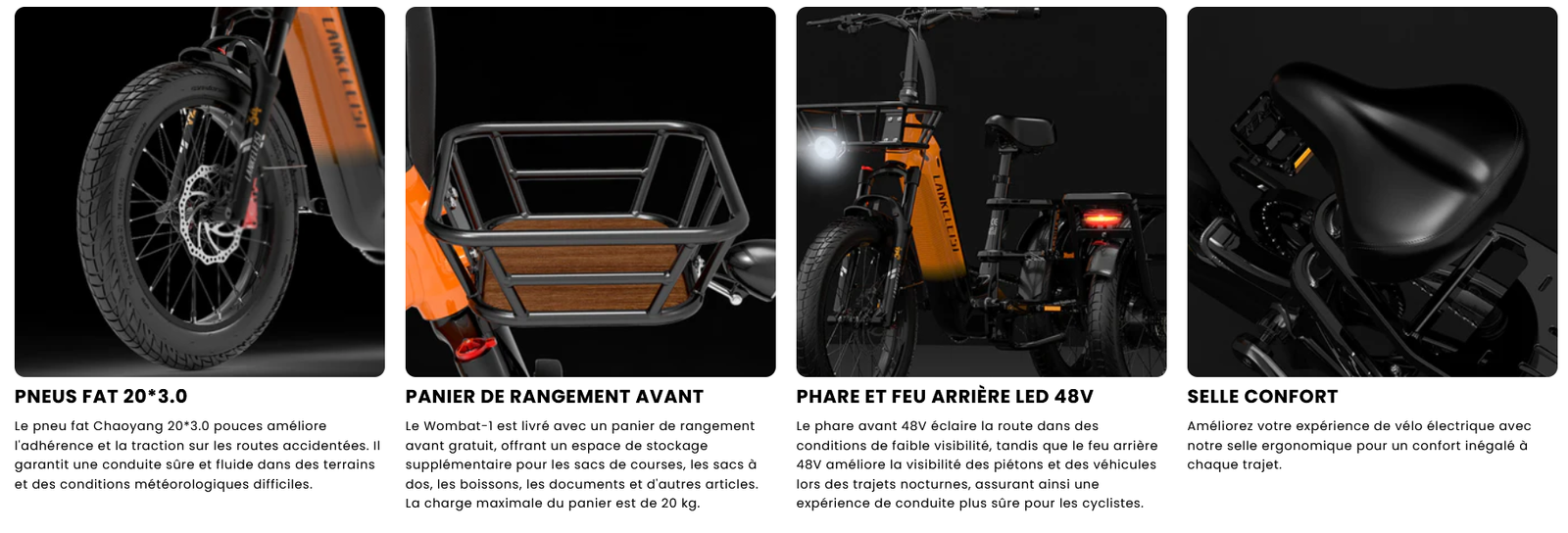 Caractéristiques Vélo Cargo Lankeleisi Wombat-1